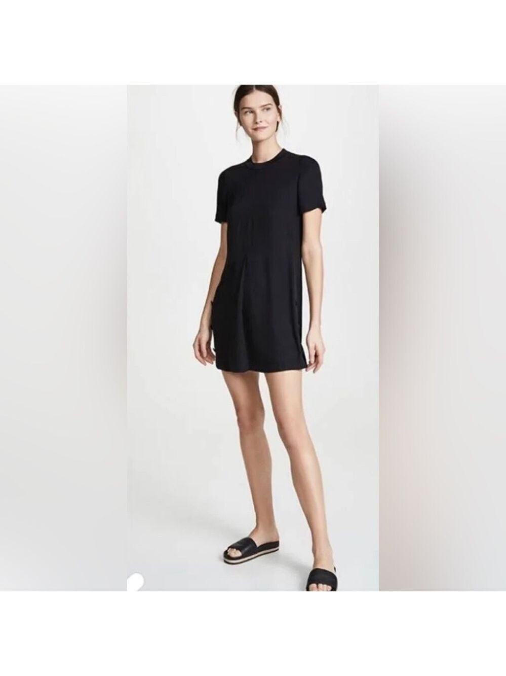 NWT Rag & Bone Aiden T Shirt Dress Black SZ XS Reg $395